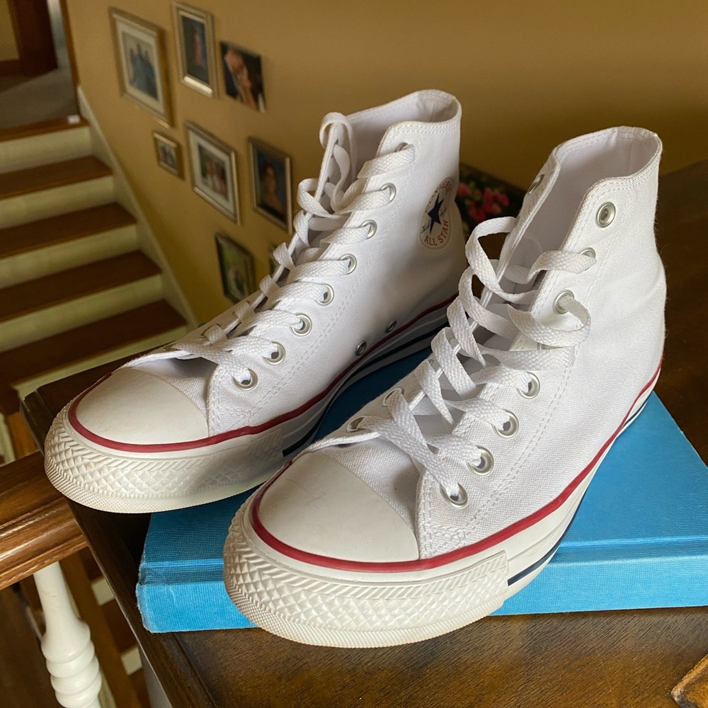 Brand New: White High Top Converses